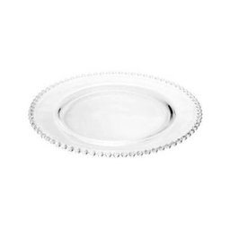 Sousplat de Cristal Pearl Bolinha Transparente 32cm Wolff - 2
