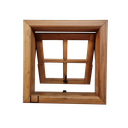 Ver imagem 2 de Janela Vitro de Madeira Maxim-ar 0,60 (a) X 0,60 (l)quadriculado Itauba Madeira Maciça Cx 14cm