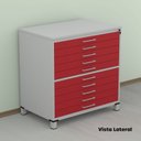 Ver imagem 5 de Mapoteca 10 Gavetas Map10 120,4cm X 122,3cm Aço