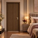 Ver imagem 2 de Porta de Madeira Lisa Clean 210x80 MDF Pronta para Instalar:Imbuia