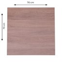 Ver imagem 4 de Mesa Alpha Inox 77,50 Cm (altura) com Tampo em Mdp Quadrado 70 Cm Imbuia
