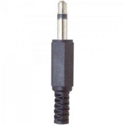 Plug P2 Mono Plástico Preto Genérico - 4