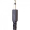 Plug P2 Mono Plástico Preto Genérico - 4