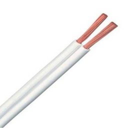 Cabo Paralelo Telecam 2x20AWG (0,50mm) Flexivel Branco 100 metros - 1