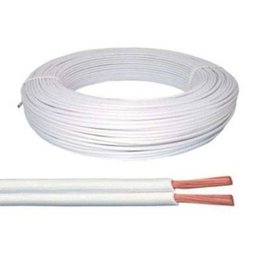 Cabo Paralelo Telecam 2x20AWG (0,50mm) Flexivel Branco 100 metros - 2