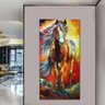 Quadro Decorativo Cavalo Índio Colorido - 3