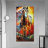 Quadro Decorativo Cavalo Índio Colorido - 4