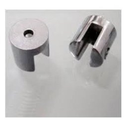 Suporte prateleira fenda cromado para vidro de 4mm - (pacote com 50 peças) - 3