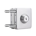 Ver imagem 1 de Fechadura Quadrada de Pressão em Inox para Porta Vidro - Vidro/alvenaria