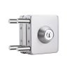 Fechadura Quadrada de Pressão em Inox para Porta Vidro - Vidro/alvenaria - 1