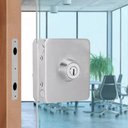 Ver imagem 5 de Fechadura Quadrada de Pressão em Inox para Porta Vidro - Vidro/alvenaria