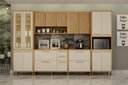 Ver imagem 2 de Cozinha Torino 6 Peças Valdemoveis Cinamomo/off White