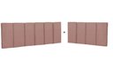 Ver imagem 5 de Cabeceira em L para Cama Box Solteiro Proteção Lateral Estofada - Rose Suede