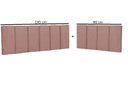 Ver imagem 6 de Cabeceira em L para Cama Box Solteiro Proteção Lateral Estofada - Rose Suede