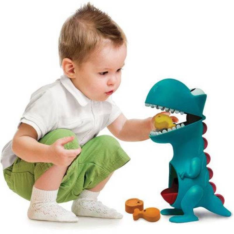 Brinquedo Para Bebe Dino Papa Tudo C/Acessorios Elka - 1