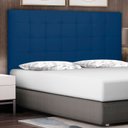 Ver imagem 2 de Cabeceira Solteiro 0,90m Verona Suede Azul Marinho - Pallazio