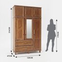 Ver imagem 4 de Guarda-Roupas Rio Branco 6 Portas 2 Gavetas Bege/Ypê