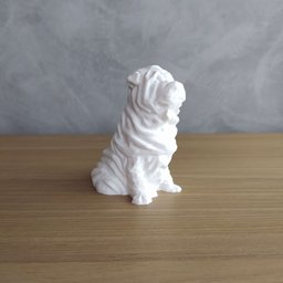 Sharpei Geométrico Decorativo Pequeno Vegras Branco - 1
