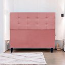 Ver imagem 2 de Cabeceira para Cama de Casal 140 Cm Ivy Suede Rosê Suede