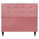 Ver imagem 1 de Cabeceira para Cama de Casal 140 Cm Ivy Suede Rosê Suede