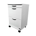 Ver imagem 1 de Rodízios Pro: Mesa Auxiliar Clínica em Mdf com 2 Gavetas