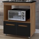 Ver imagem 2 de Balcao para Cooktop 5 Bocas 2p 75 Cm Elisa Savana Preto Mobbs