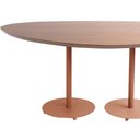 Ver imagem 2 de Mesa Jantar Orgânica Grande Aço Terracota Tampo Cumaru Amarelo 180cm - 74787
