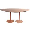 Ver imagem 1 de Mesa Jantar Orgânica Grande Aço Terracota Tampo Cumaru Amarelo 180cm - 74787