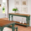 Ver imagem 4 de Aparador para Sala Divisor de Ambiente 1 Prateleira 2004 Manchester Linz Móveis - Verde Musgo/imbuia