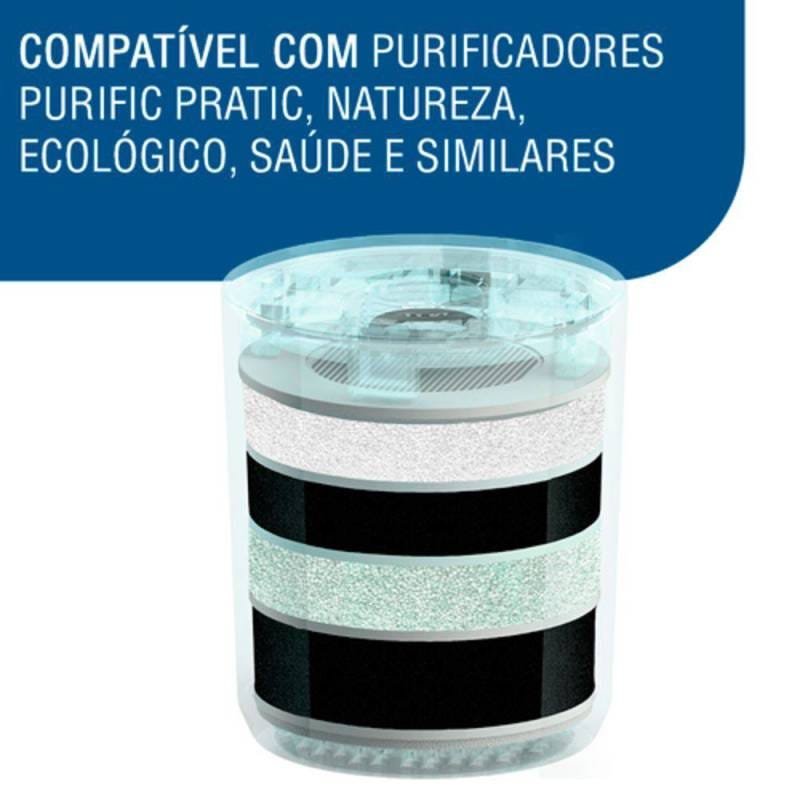 Filtro Refil Purific Mineral Similar - Purik Etapas - 3