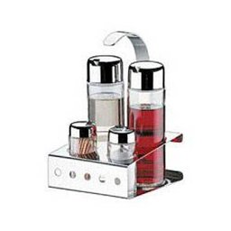 Galheteiro Inox Parma com 4 peças - Brinox - 1