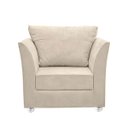 Ver imagem 3 de Kit 01 Poltrona Lisboa Decorativa + 01 Puff Opala Decorativo Suede