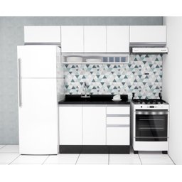 Cozinha Modulada Branco Fosco 100% Mdf - 1