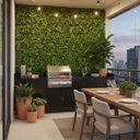 Ver imagem 1 de 20 Painéis Jardim Vertical Artificial Samambaia Eucalipto (60x40) Parede Verde Fácil de Instalar