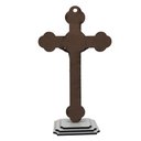 Ver imagem 3 de Crucifixo Cruz Medalha de São Bento Mesa e Parede Madeira 15 Cm