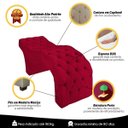 Ver imagem 5 de Maca para Extensão de Cílios e Design de Sobrancelhas Veludo Vermelho Sofa Store
