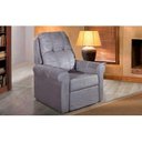 Ver imagem 4 de Poltrona Reclinável p/ Sala MH1216 Suede Bege - Herval