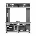 Ver imagem 3 de Home Estante Belaya Sala para Tv de até 65 Polegadas Nogueira-off White Matte Nogueira-off White