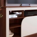Ver imagem 5 de Home Estante Belaya Sala para Tv de até 65 Polegadas Nogueira-off White Matte Nogueira-off White