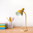 Ver imagem 6 de Luminária Mesa Abajur 50cm Articulada Flexível Silicone Pt-03: Amarelo