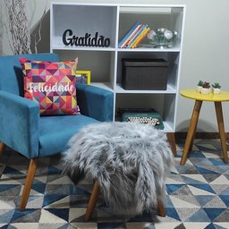 Manta Xale de Pelúcia Pelo Alto Jabuticaba Para Sofá/Cadeira Decoração Youtubers 1,00x80cm - 5