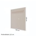 Ver imagem 3 de Painel para TV até 70 Polegadas Maragogi 1 Prateleira 100% MDF Off White - Permobili