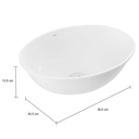 Ver imagem 3 de Cuba Deca Embutir Oval 400x300mm Branca L.59.17