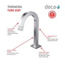 Ver imagem 3 de Torneira Para Banheiro Tube Deca Bica Baixa Cromado 1197.C.TUB