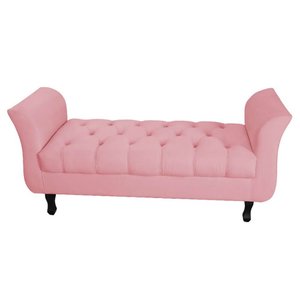 Recamier Grécia Calçadeira Decoração Moderno Quarto Sala Estar Jantar Suede