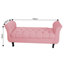 Ver imagem 2 de Recamier Grécia Calçadeira Decoração Moderno Quarto Sala Estar Jantar Suede