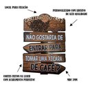 Ver imagem 2 de Placa Decorativa de Parede Madeira Coffe - Cantinho do Café