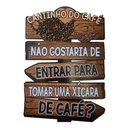 Ver imagem 1 de Placa Decorativa de Parede Madeira Coffe - Cantinho do Café