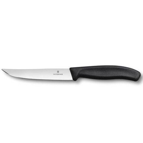 Faca Victorinox preta de mesa para churrasco 6.7903.12