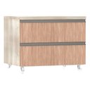 Ver imagem 1 de Mesa de Cabeceira Luciane 2 Gavetas Prime Plus 60 Cm
